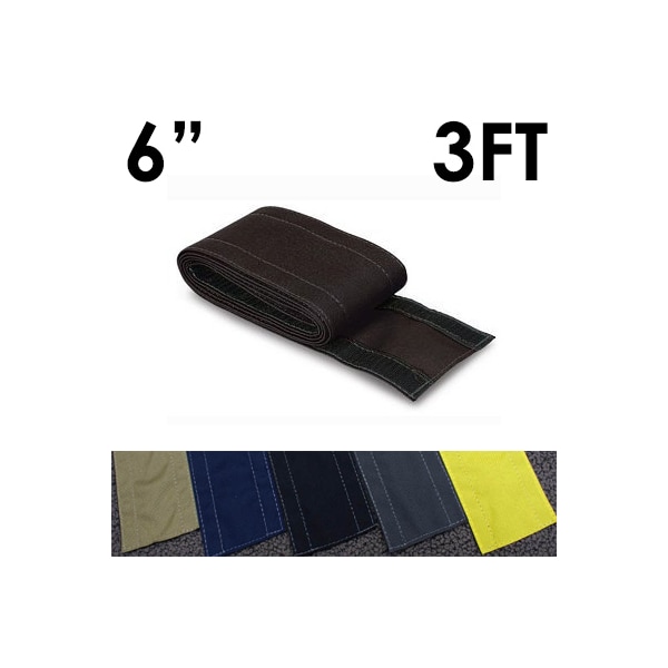 Electriduct Carpet Cable Cover, 3 ft L, 6 in W, 1 Channel, Nylon, Black CC-SC-6-3-BK - main